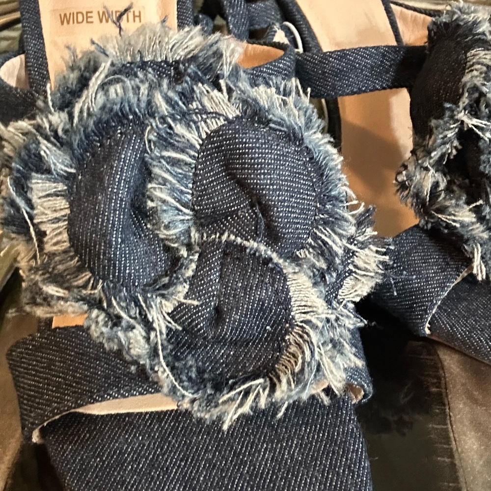 Frayed Denim Sandals